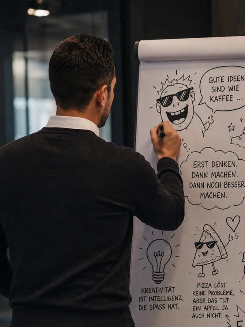 Chris Reiner am Flipchart